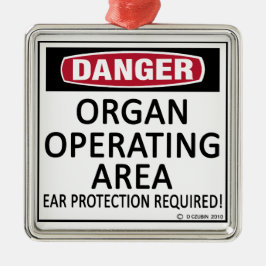 Adorno Metálico Área de funcionamiento de órganos