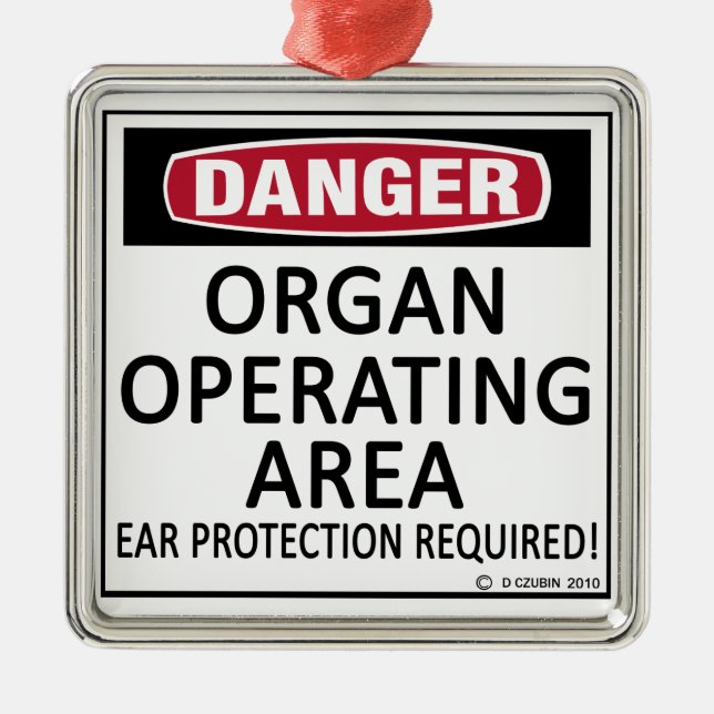 Adorno Metálico Área de funcionamiento de órganos (Frente)