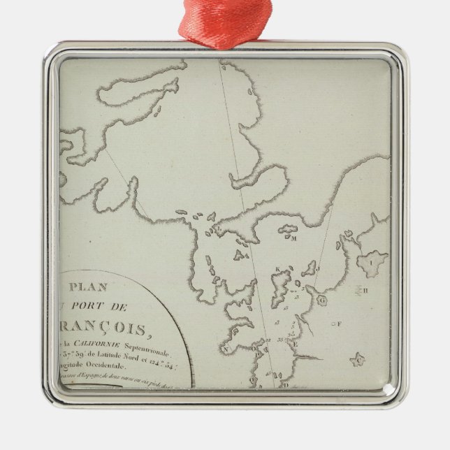 Adorno Metálico Área de la Bahía de San Francisco de California (Frente)