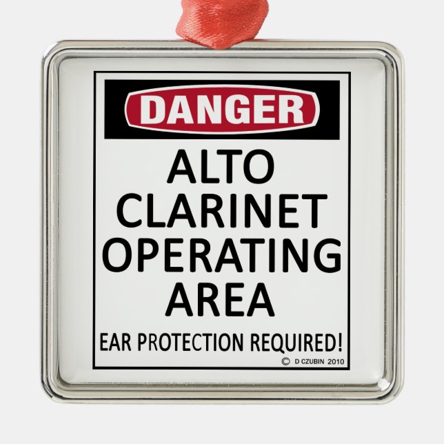 Adorno Metálico Área de operación Alto Clarinet (Frente)