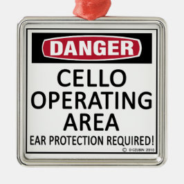 Adorno Metálico Área de operación de Cello