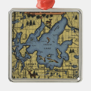 Adorno Metálico Área del lago leech, Minnesota - escenas grandes