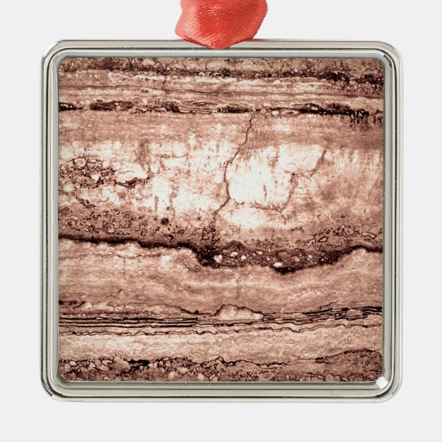 Adorno Metálico Arena Dune Granita, rocas de piedra marrón canela (Frente)