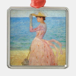 Adorno Metálico Aristide Maillol - Mujer con un Paraguas