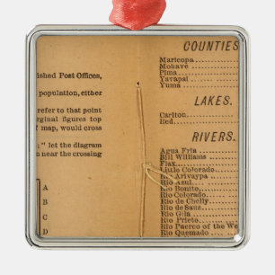 Adorno Metálico Arizona de Index Rand McNally