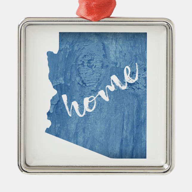 Adorno Metálico Arizona Home Wood Grain (Frente)