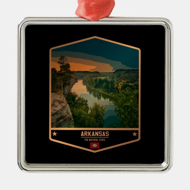 Adorno Metálico Arkansas (Frente)