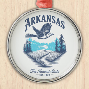 Adorno Metálico Arkansas The Natural State
