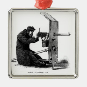 Adorno Metálico Arma automático de la máxima