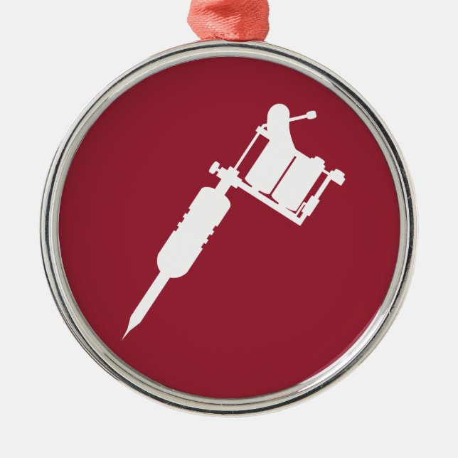 Adorno Metálico arma del tatuaje (Frente)