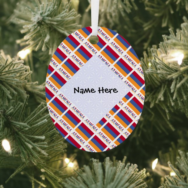 Adorno Metálico Armenia: Personalización negra con la bandera arme (in situ)