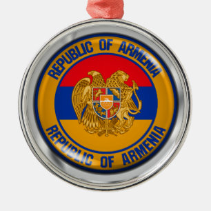 Adorno Metálico Armenia redonda Emblema