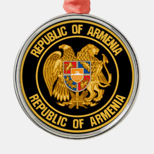 Adorno Metálico Armenia redonda Emblema