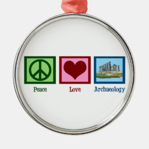 Adorno Metálico Arqueología del amor de la paz