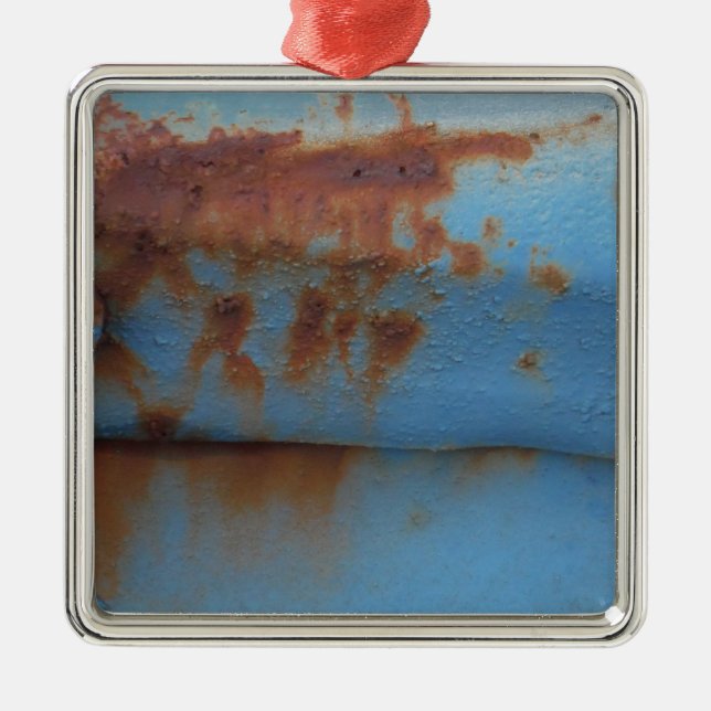 Adorno Metálico Arrojado azul vintage (Frente)