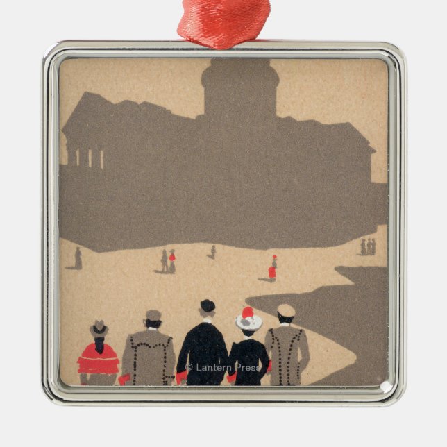 Adorno Metálico Art déco SceneParis, Francia de Le Pantheon (Frente)