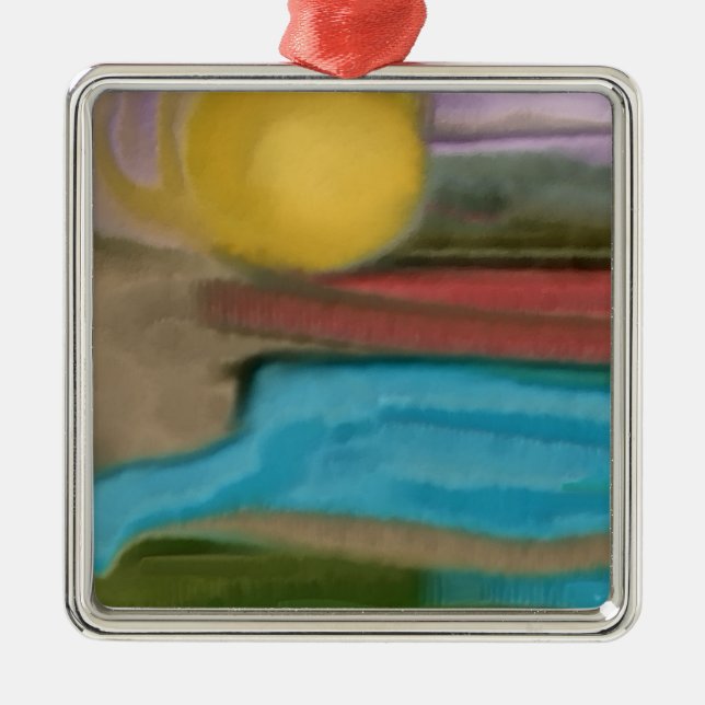 Adorno Metálico Arte abstracto de Sierra Sunrise (Frente)