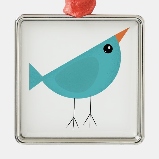 Adorno Metálico Arte adorable y caprichoso de aves y naturaleza (Frente)