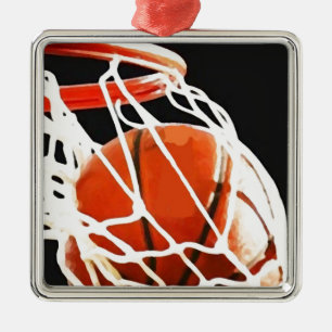 Adorno Metálico Arte de baloncesto