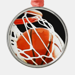 Adorno Metálico Arte de baloncesto