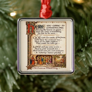 Adorno Metálico Arte de Manuscrito Iluminado de la Canción Antigua