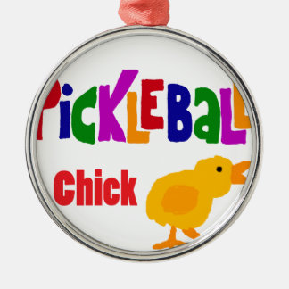 Adorno Metálico Arte divertido del polluelo de Pickleball