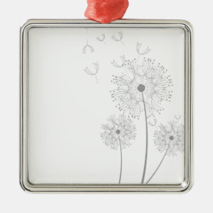 Adorno Metálico Arte floral puro de Dandelia