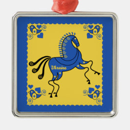 Adorno Metálico Arte folclórico eslavo tradicional de Ucrania