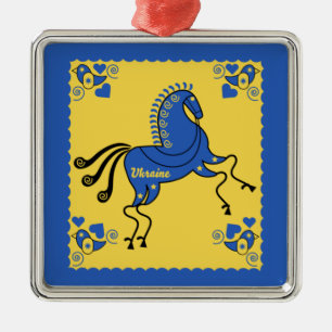 Adorno Metálico Arte folclórico eslavo tradicional de Ucrania