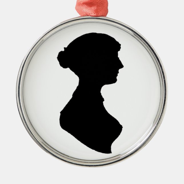 Adorno Metálico Arte independiente de Silhouette, mujer de regenci (Frente)