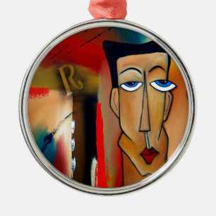 Adorno Metálico arte merger-abstracto