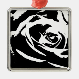 Adorno Metálico Arte Rosa posterizado