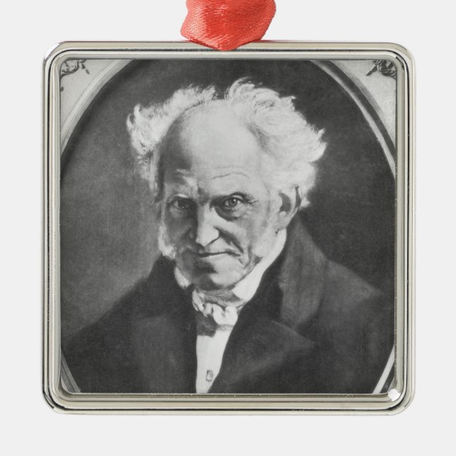Adorno Metálico Arthur Schopenhauer (Frente)