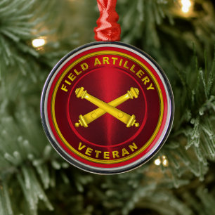 Adorno Metálico ARTILLERÍA DE CAMPO Navidad Veterano