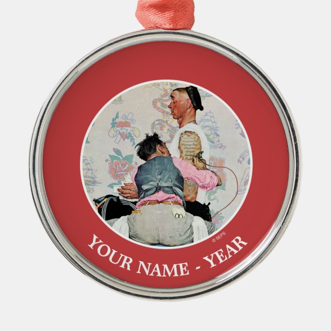 Adorno Metálico Artista del tatuaje (Frente)