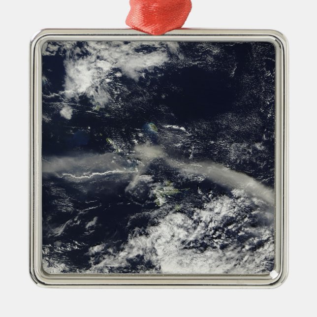 Adorno Metálico Ash Plume de Soufriere Hills, Montserrat (Frente)