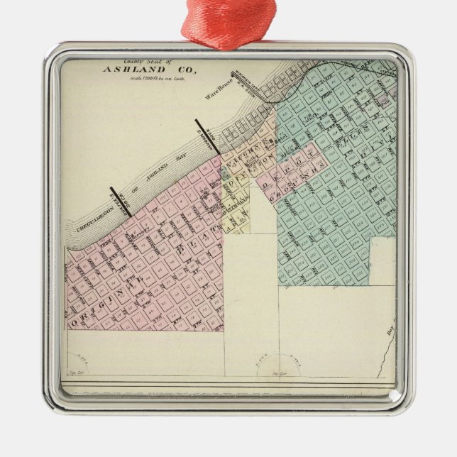 Adorno Metálico Ashland y Menomonie, WIS (Frente)