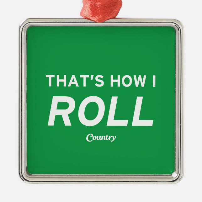 Adorno Metálico Así es como hago el rollo (Frente)