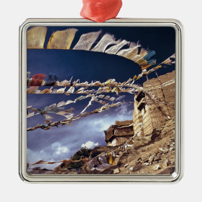 Adorno Metálico Asia, India, Ladakh, Leh. Conocido como poco (Frente)