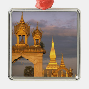 Adorno Metálico Asia, Laos, Vientiane. Templo de That Luang.