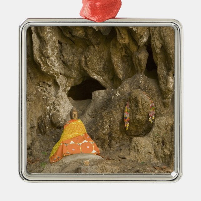 Adorno Metálico Asia, Tailandia, Mae Hong Son, imágenes de Buda (Frente)