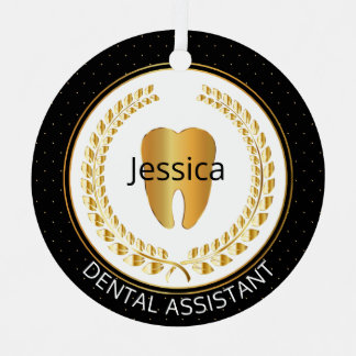 Adorno Metálico Asistente de 🦷 dental, higienista, estudiante - u