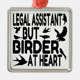 Adorno Metálico Asistente legal de Bird Lover