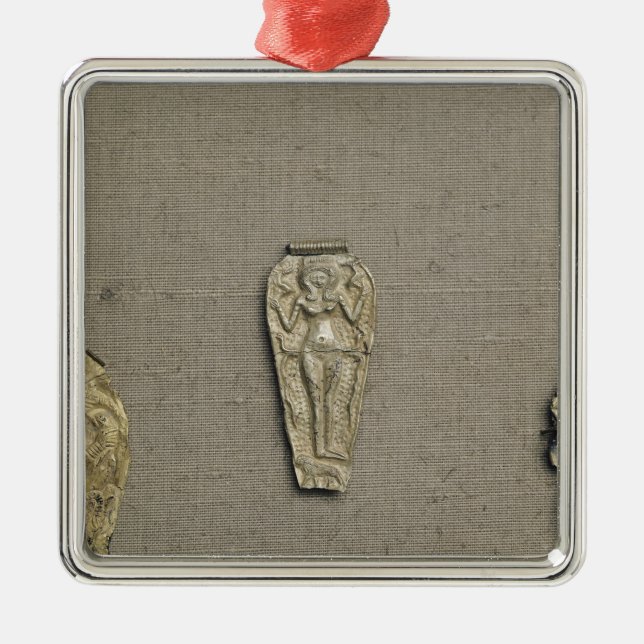 Adorno Metálico Astarte de representación pendiente, diosa de la (Frente)