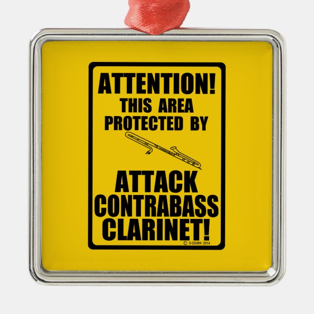 Adorno Metálico Atacar Clarinet de contraste (Frente)