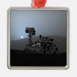 Adorno Metálico Atardecer en el rover Curiosity de Marte