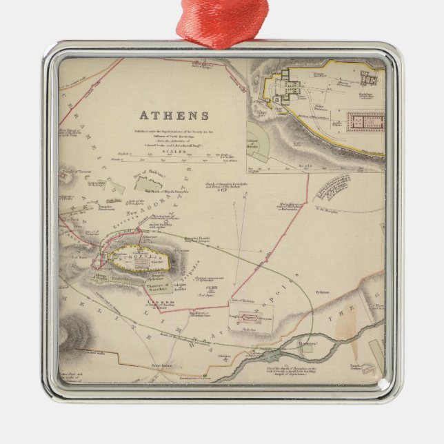 Adorno Metálico Atenas, Acrópolis (Frente)