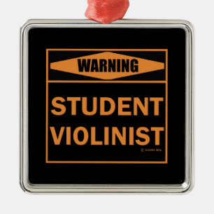 Adorno Metálico ¡Atención! ¡Estudiante Violinista!