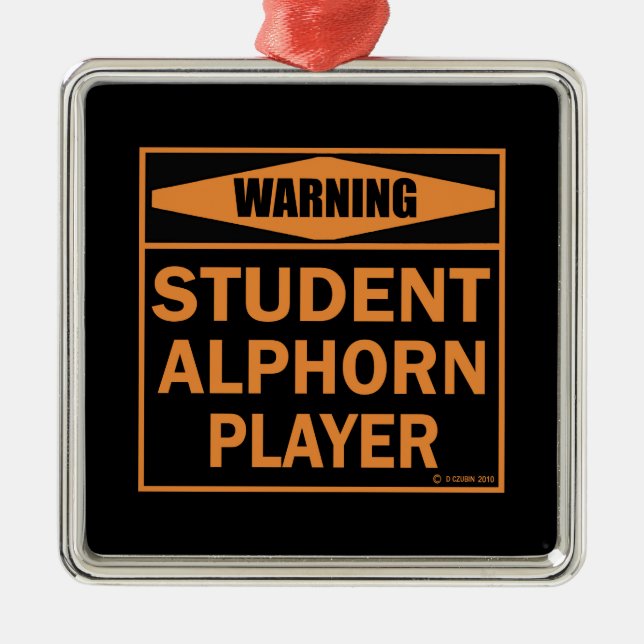 Adorno Metálico ¡Atención! ¡Jugador de Alphorn Estudiantil! (Frente)
