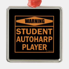 Adorno Metálico ¡Atención! ¡Jugador de Autoharp de Estudiantes!